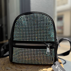 ΤΣΑΝΤΑ ΠΛΑΤΗΣ ΜΑΥΡΟ ΜΕ ΑΣΗΜΙ ΣΤΡΑΣ