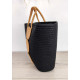 BLACK CARBON ROPE HANDBAG