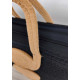 BLACK CARBON ROPE HANDBAG