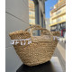 STRAW BAG WITH ZIPPER