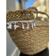STRAW BAG WITH ZIPPER