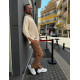 Cream Linen Shirt for Elegant Men