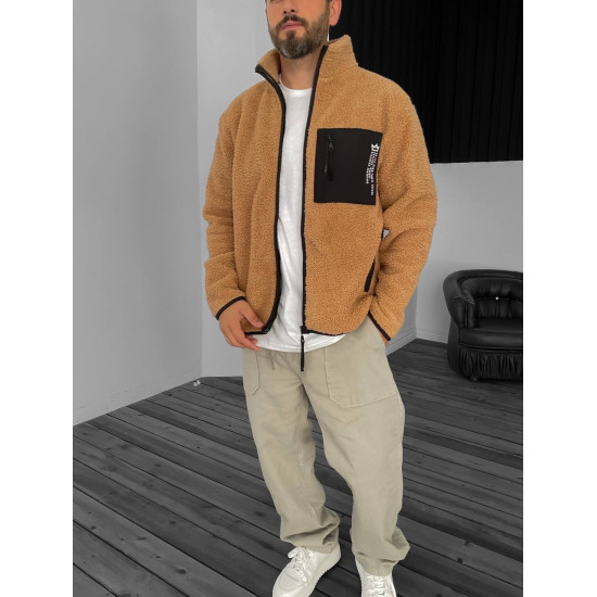 TEDDY ΚΑΦΕ HOODIE OVERSIZE