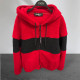 TEDDY ΚΟΚΚΙΝΟ HOODIE OVERSIZE ΜΕ ΦΕΡΜΟΥΑΡ