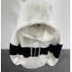 TEDDY WHITE OVERSIZE HOODIE WITH ZIPPER