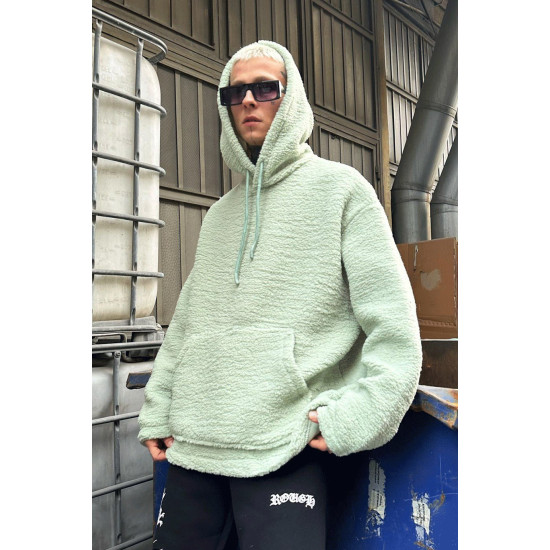 TEDDY  HOODIE OVERSIZE ΜΕ ΚΟΥΚΟΥΛΑ ΣΕ ΒΕΡΑΜΑΝ