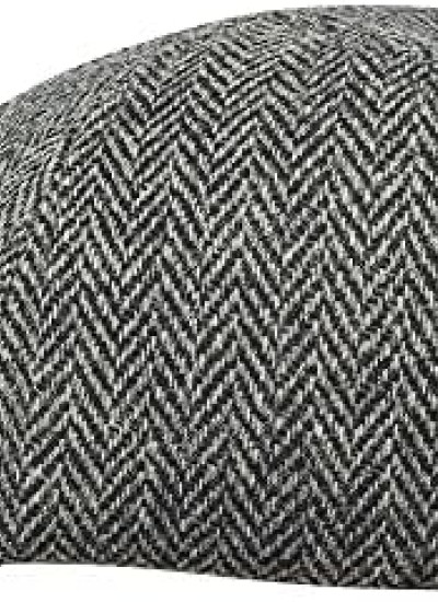 TWEED FLAT CAP-ΣΚΟΥΡΟ ΓΚΡΙ