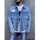 MEN'S DENIM RIPPED  JACKET OVERSIZE