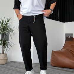 ΑΝΔΡΙΚΌ ΠΑΝΤΕΛΌΝΙ JEANS BOYFRIEND ΜΑΥΡΟ  DP-00399-BLC