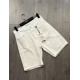 WHITE BERMUDA JEANS WITH RIPS