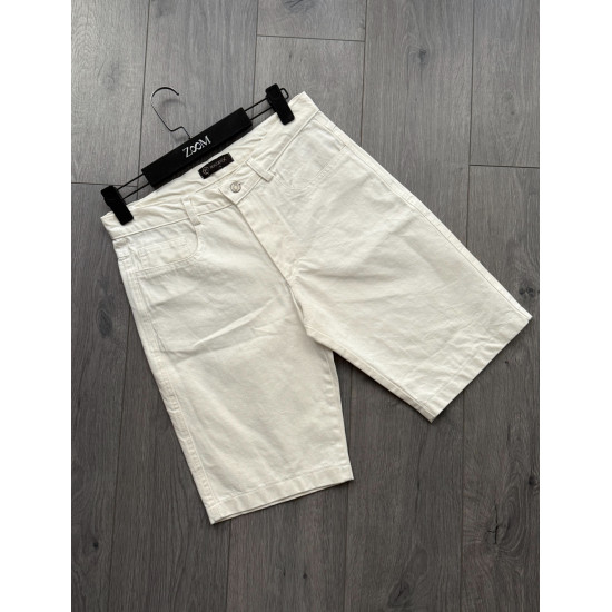 BERMUDA JEANS IN WHITE