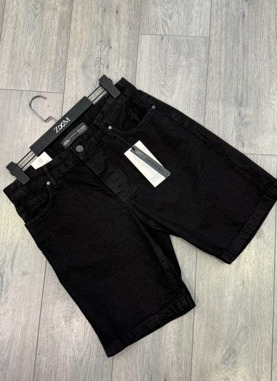 BERMUDA JEANS IN BLACK