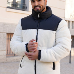 ΑΝΔΡΙΚΟ ΜΠΟΥΦΑΝ ΜΕ ΕΠΕΝΔΥΣΕΙ ΣΕ ΛΕΥΚΟ