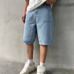 Τζιν βερμούδα σε Jogger Oversized - Μπλε