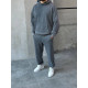 SET OF OVERALLS WITHOUT FLEECE IN GREY