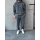 SET OF OVERALLS WITHOUT FLEECE IN GREY