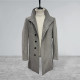 MEN'S COAT WITH BUTTONS IN GRAY COLOR