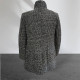 MEN'S COAT WITH BUTTONS IN GRAY CHECK