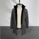 MEN'S COAT WITH BUTTONS IN GRAY CHECK