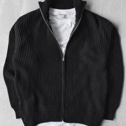 KNITTED CARDIGAN IN BLACK