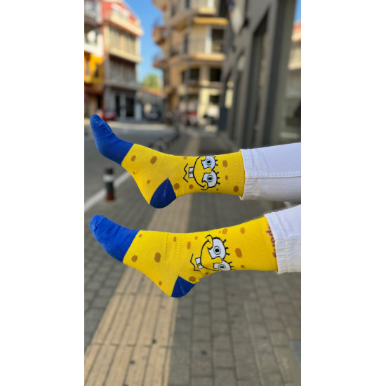 ΚΑΛΤΣΑ ΜΕ ΣΧΕΔΙΟ SPONGEBOB ΣΕ ΚΙΤΡΙΝΟ