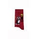UNISEX SOCKS WITH 'CAT AND BIRD' DESIGN BURGUNDY
