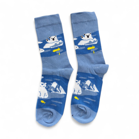 UNISEX ΚΑΛΤΣΑ ΜΕ ΣΧΕΔΙΟ 'WHITE BEAR SOCKS'