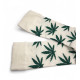 UNISEX ΚΑΛΤΣΑ ΜΕ ΣΧΕΔΙΟ 'LEAF΄ ΣΕ ΛΕΥΚΟ