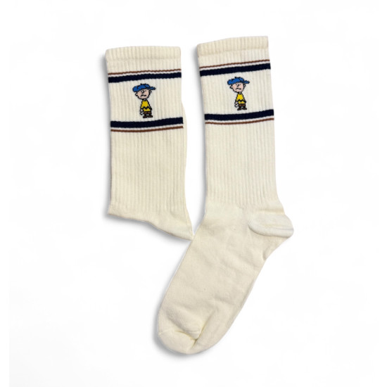 UNISEX ΚΑΛΤΣΑ ΜΕ ΣΧΕΔΙΟ 'PEANUTS΄ ΣΕ ΜΠΕΖ