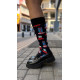 GIFT PATTERNED SOCKS - BLACK