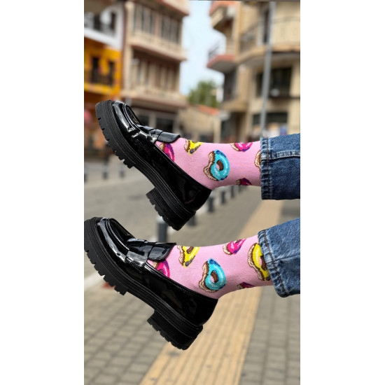 UNISEX SOCKS WITH DONALD PATTERN - PINK