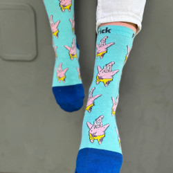 PATTERNED SOCKS IN PURPLE