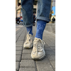 'RICK AND MORTY' PATTERN SOCKS - BLUE