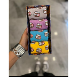'NUTELLA' 3+1 PACK OF 3 DESIGNED SOCKS