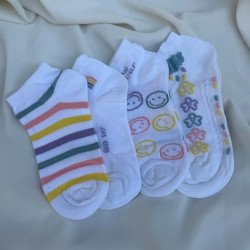 COTTON BAMBOO SOCKS WITH SCENT 3+1