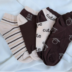 COTTON BAMBOO SOCKS WITH SCENT 3+1