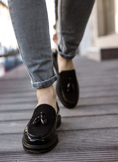 CHEKICH RST LOAFER VENICIATA ΑΝΔΡΙΚΑ ΑΘΛΗΤΙΚΑ ΜΑΥΡΑ CH002-B