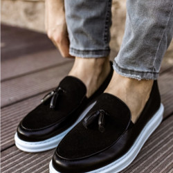 CHEKICH RST LOAFER VENICIATA ΑΝΔΡΙΚΑ ΑΘΛΗΤΙΚΑ ΜΑΥΡΑ-ΛΕΥΚΑ CH002-ΜΑΤ