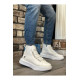 MEN'S SHOES WHITE  SPORTS BOOTS