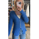 KNITTED CARDIGAN IN BLUE