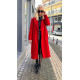 Belted Coat Red