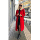 Belted Coat Red