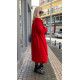 Belted Coat Red