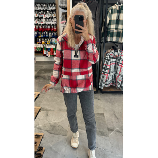 SWEATSHIRT/JACKET RED/WHITE