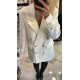 BOUQUEL JACKET IN OVERSIZE LINE - WHITE