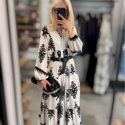 BLACK FLORAL SKIRT DRESS