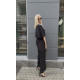 BLACK LINEN JUMPSUIT