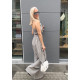 ONE-SIZE SUIT WITH ELASTIC BACK IN GREY