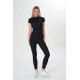 ONE-SIZE ELASTIC SHORT-SLEEVED JUMPSUIT