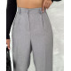 Palazzo FABRIC TROUSERS - LIGHT GRAY